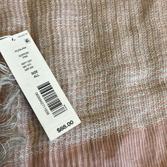 SASSO + SMYTH LINEN AND COTTON SCARF. - Picture 9 of 9